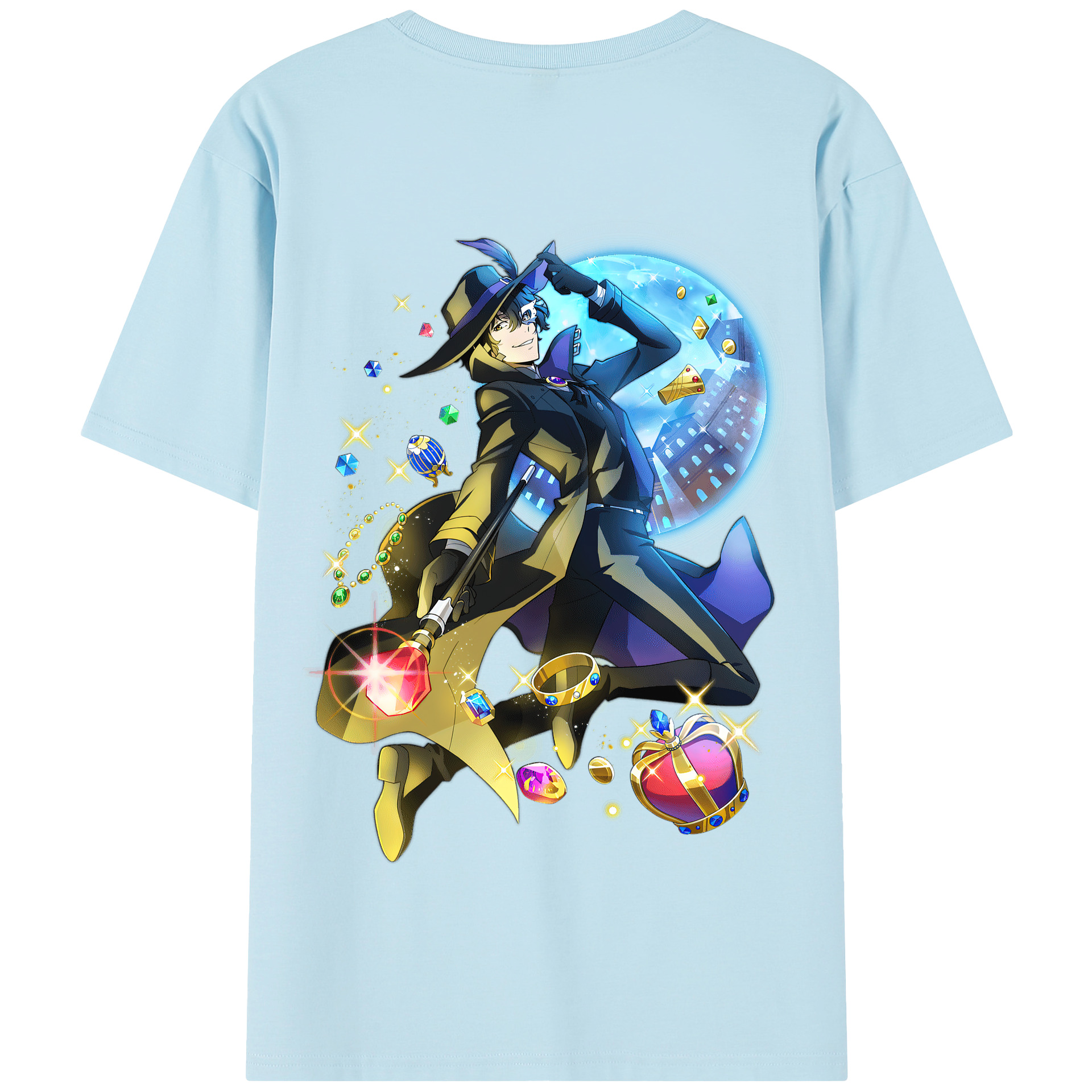 （画像用） 文豪ストレイドッグス Bungo Stray Dogs 綿100％半袖Tシャツ（背面プリント）
